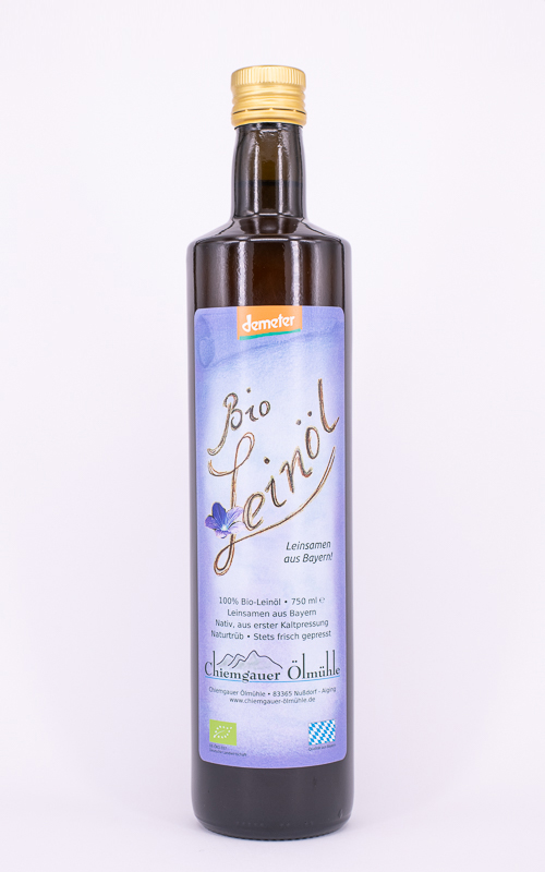 Produktbild: Bio-Leinöl 750ml - Demeter